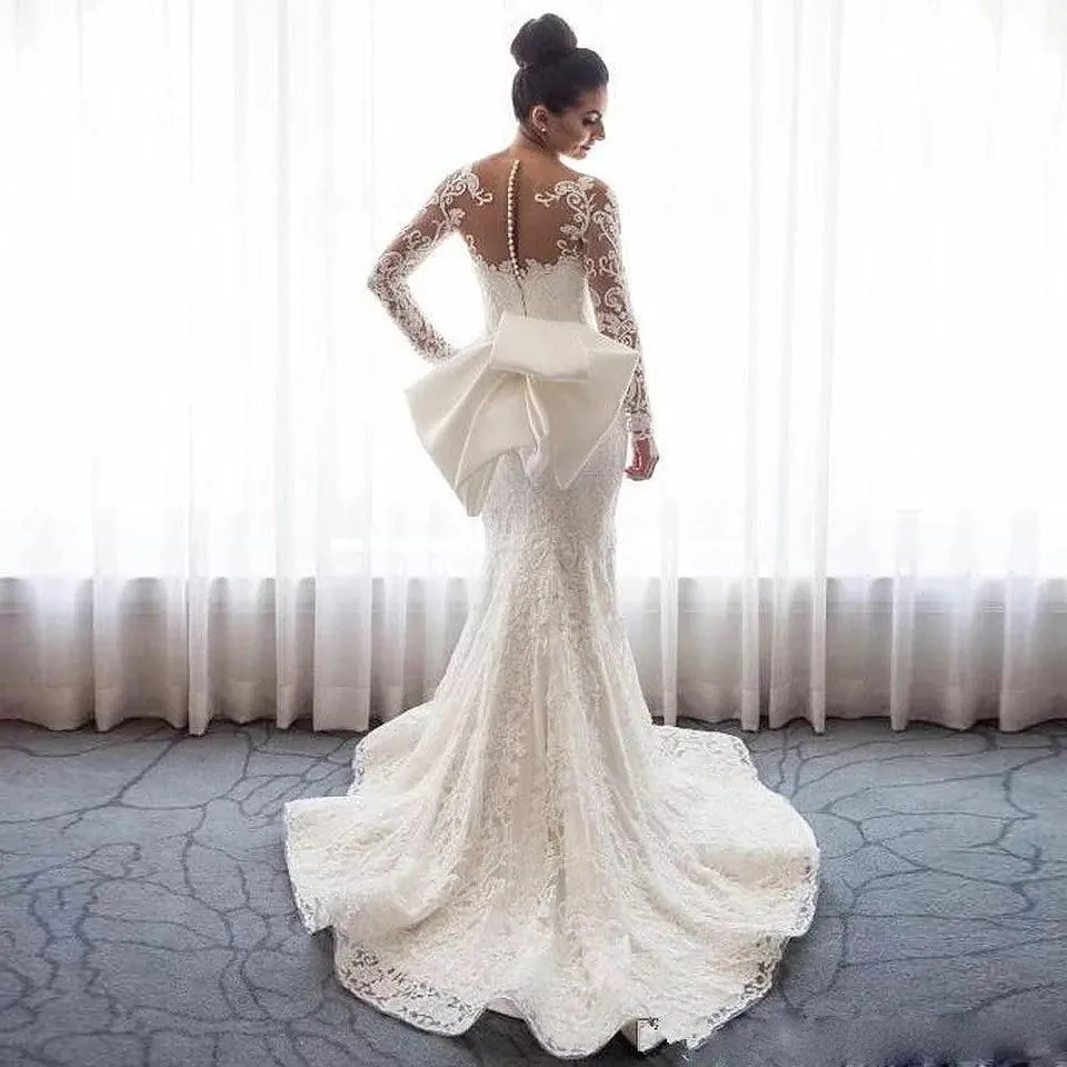 2 Pieces Luxury Wedding Dresses Detachable Train