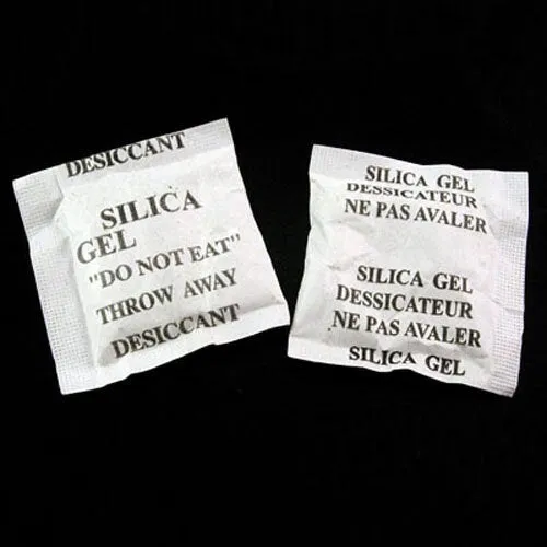 50 Silica moisture absorber bags, Tarnish protector jewelry storage, Desiccant dry pack