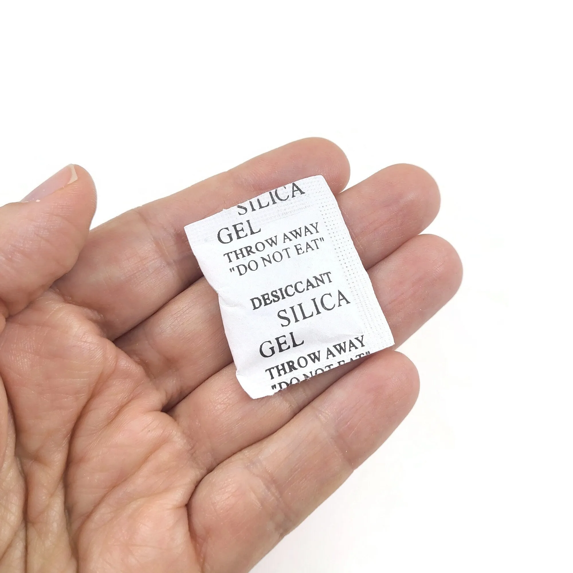 50 Silica moisture absorber bags, Tarnish protector jewelry storage, Desiccant dry pack