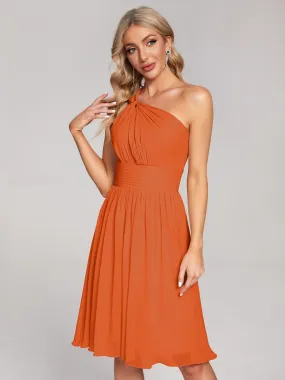 Arielle One-Shoulder Short Chiffon Bridesmaid Dresses