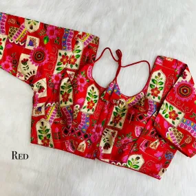 Bollywood Western Style Phantom Silk Blouse