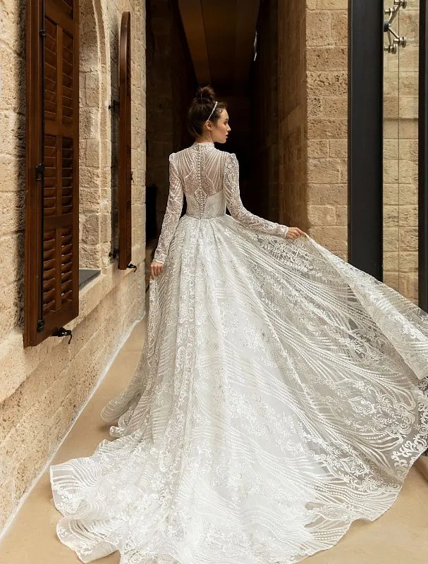 Candescent White Wedding Dress