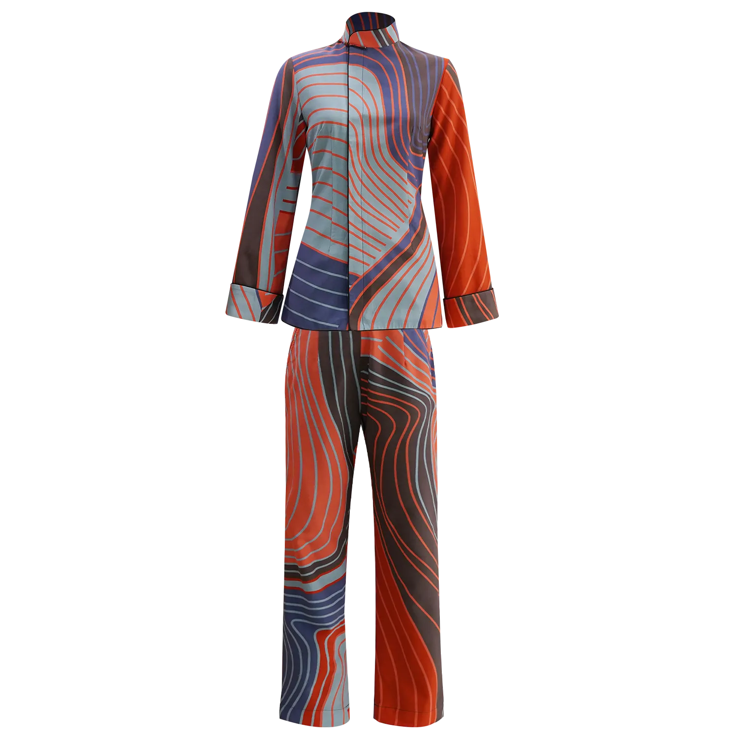 【CONTOUR HK】100% Silk Tapered Pants
