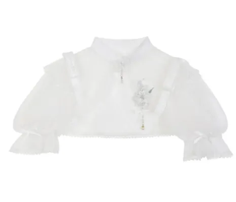 Cornfield Lolita~Wind Singing Lily~Qi Lolita Embroidered Dress Suit