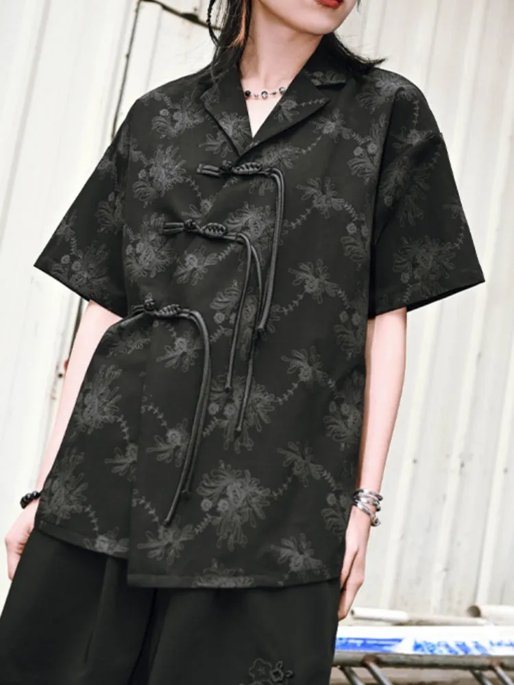 Dark Chinese Style Short Sleeve Zen T-Shirt