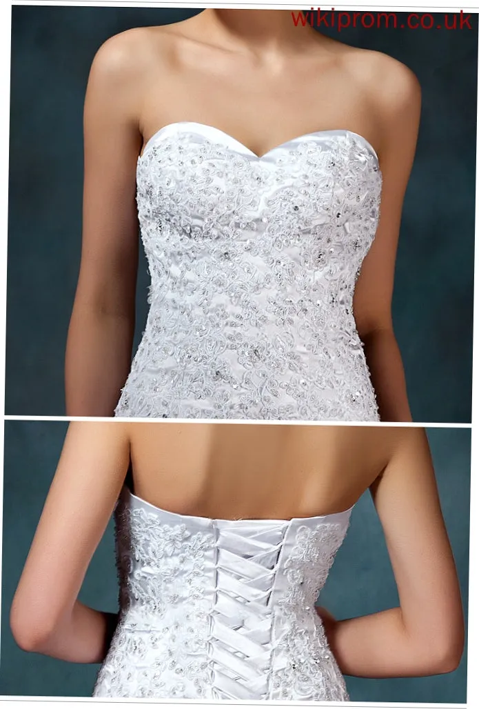 Dress Train Beading Wedding Charmeuse With Wedding Dresses Watteau Trumpet/Mermaid Diana Sweetheart Lace
