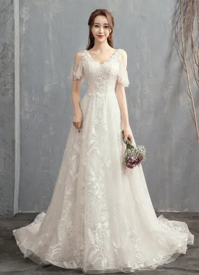 Early Spring 2023  starry sky small trailing light wedding dress- Douyin