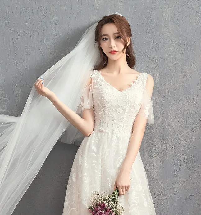 Early Spring 2023  starry sky small trailing light wedding dress- Douyin