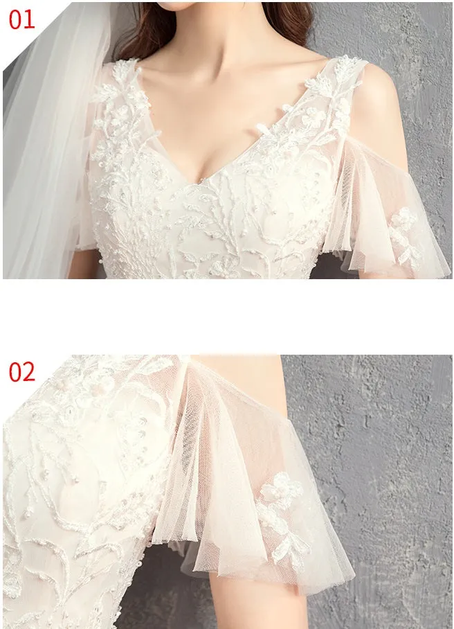 Early Spring 2023  starry sky small trailing light wedding dress- Douyin