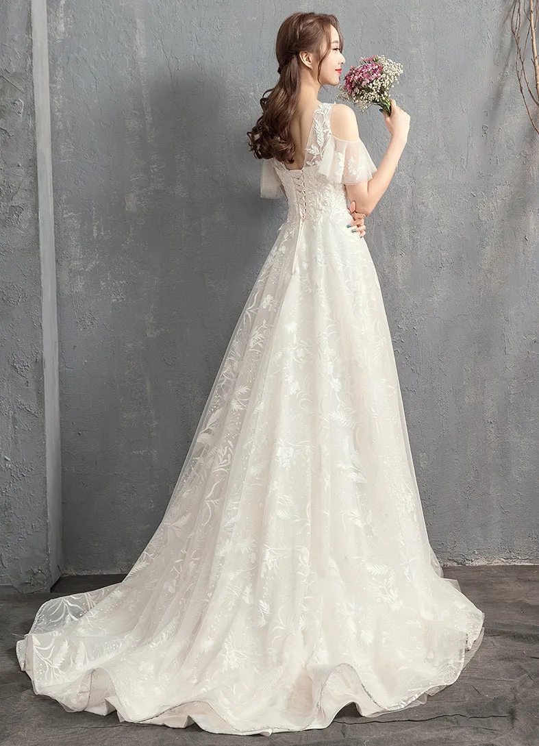 Early Spring 2023  starry sky small trailing light wedding dress- Douyin