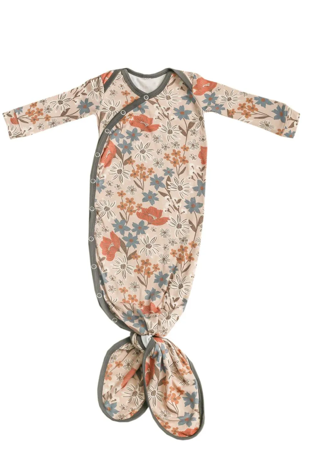 Eden Newborn Knotted Gown | Copper Pearl