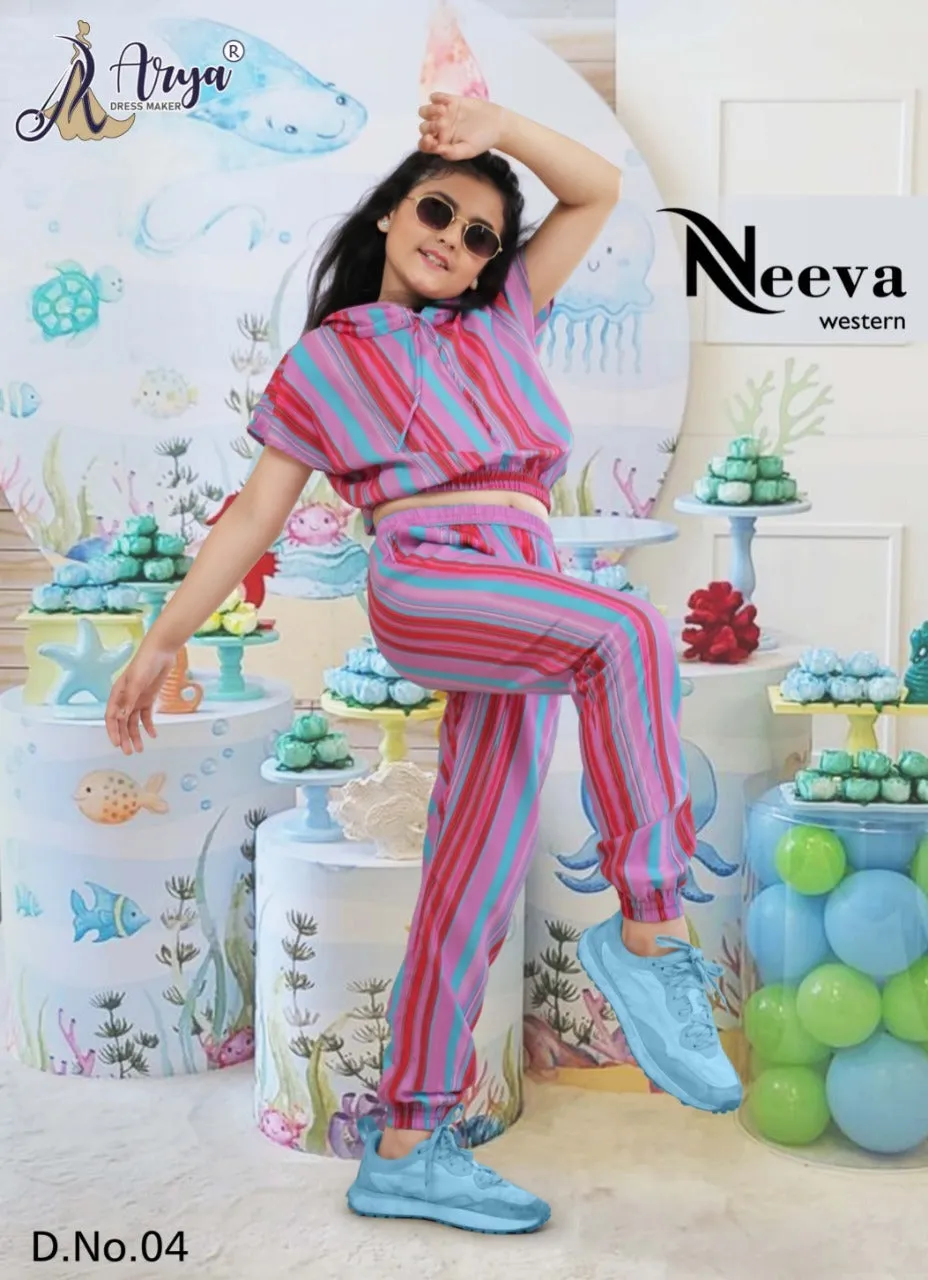 Eeva Children Western Style Cap Top and Pant