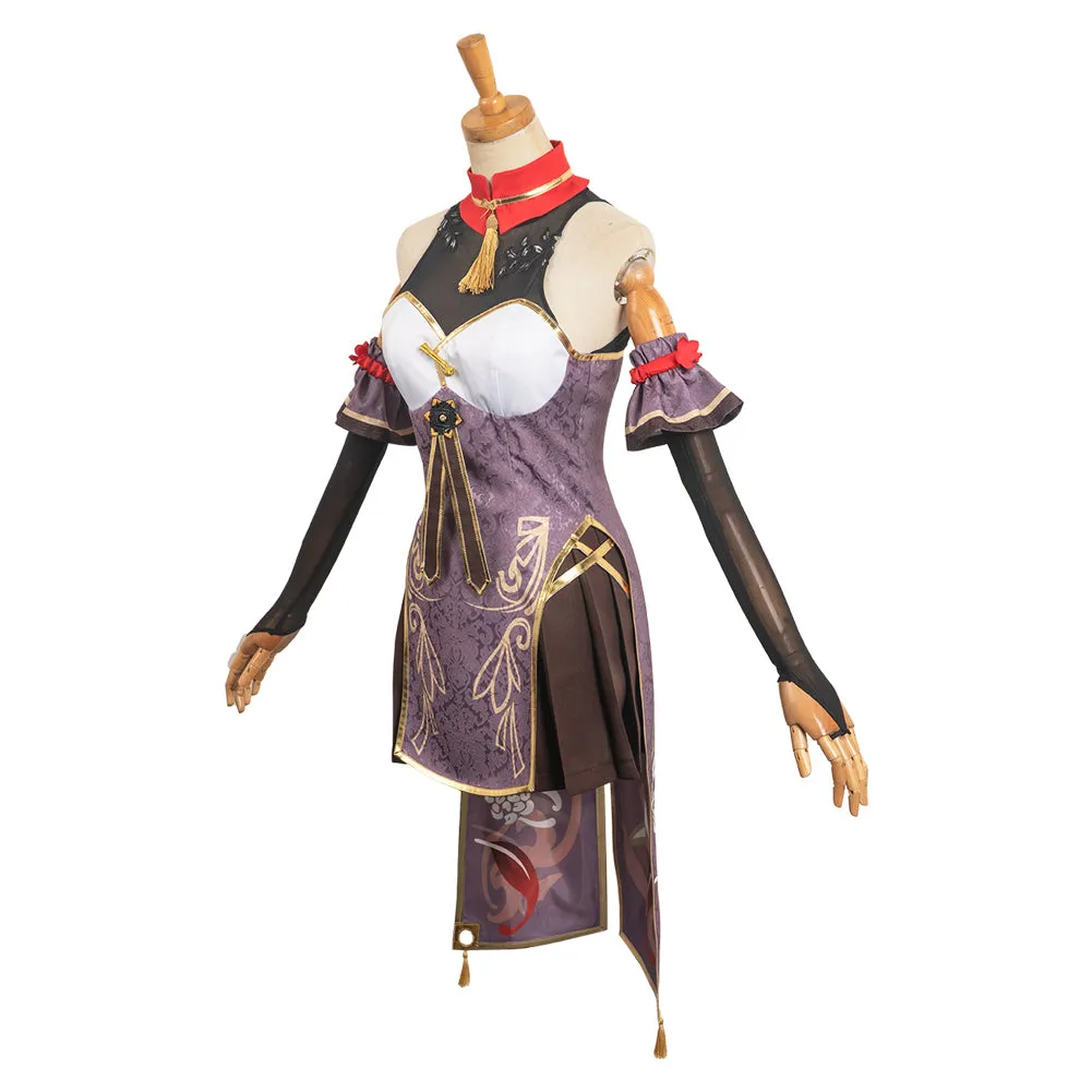 Genshin Impact HUTAO Original Design Cheongsam Women Suit Party Carnival Halloween Cosplay Costume