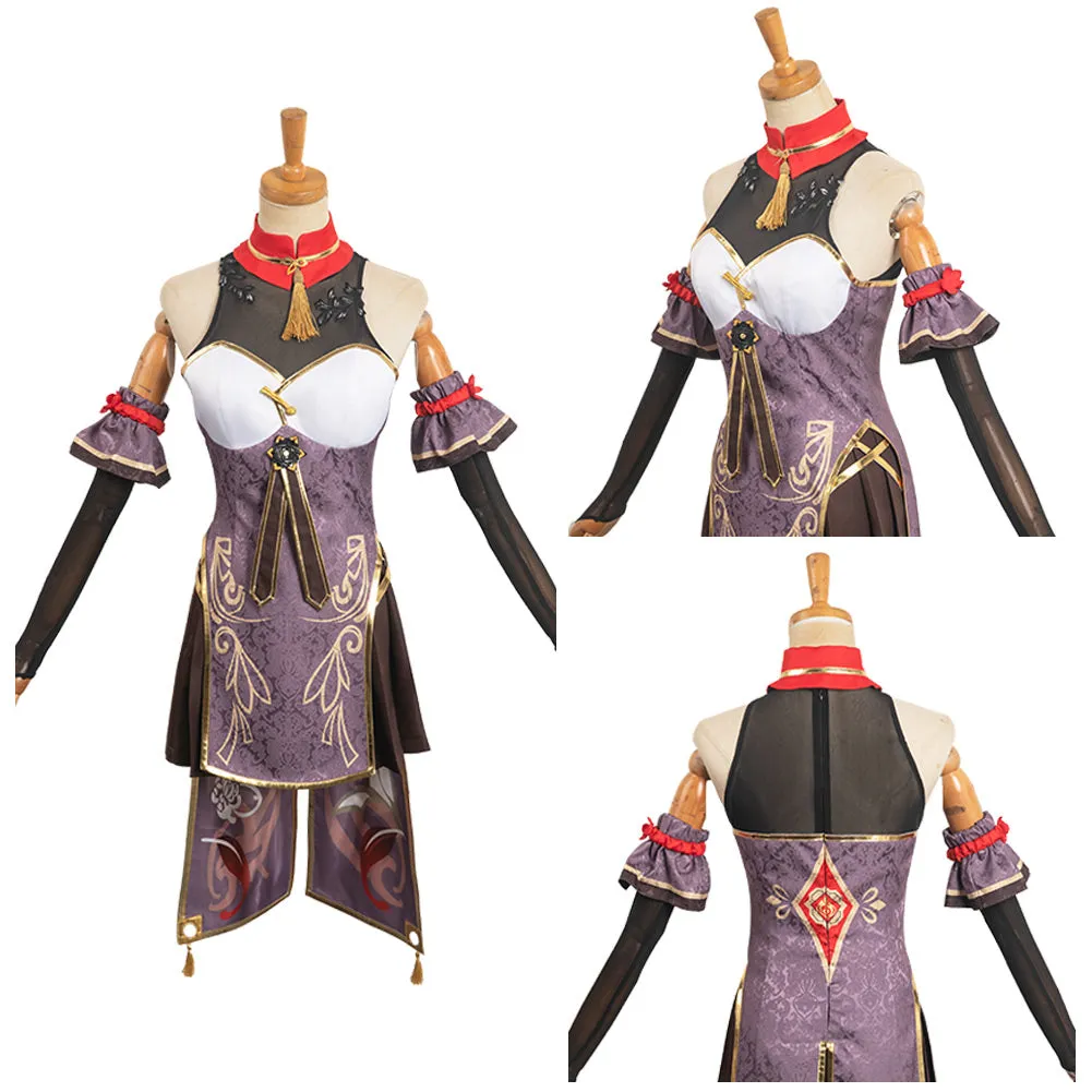 Genshin Impact HUTAO Original Design Cheongsam Women Suit Party Carnival Halloween Cosplay Costume