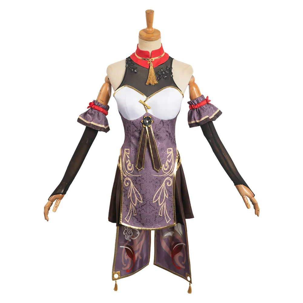 Genshin Impact HUTAO Original Design Cheongsam Women Suit Party Carnival Halloween Cosplay Costume