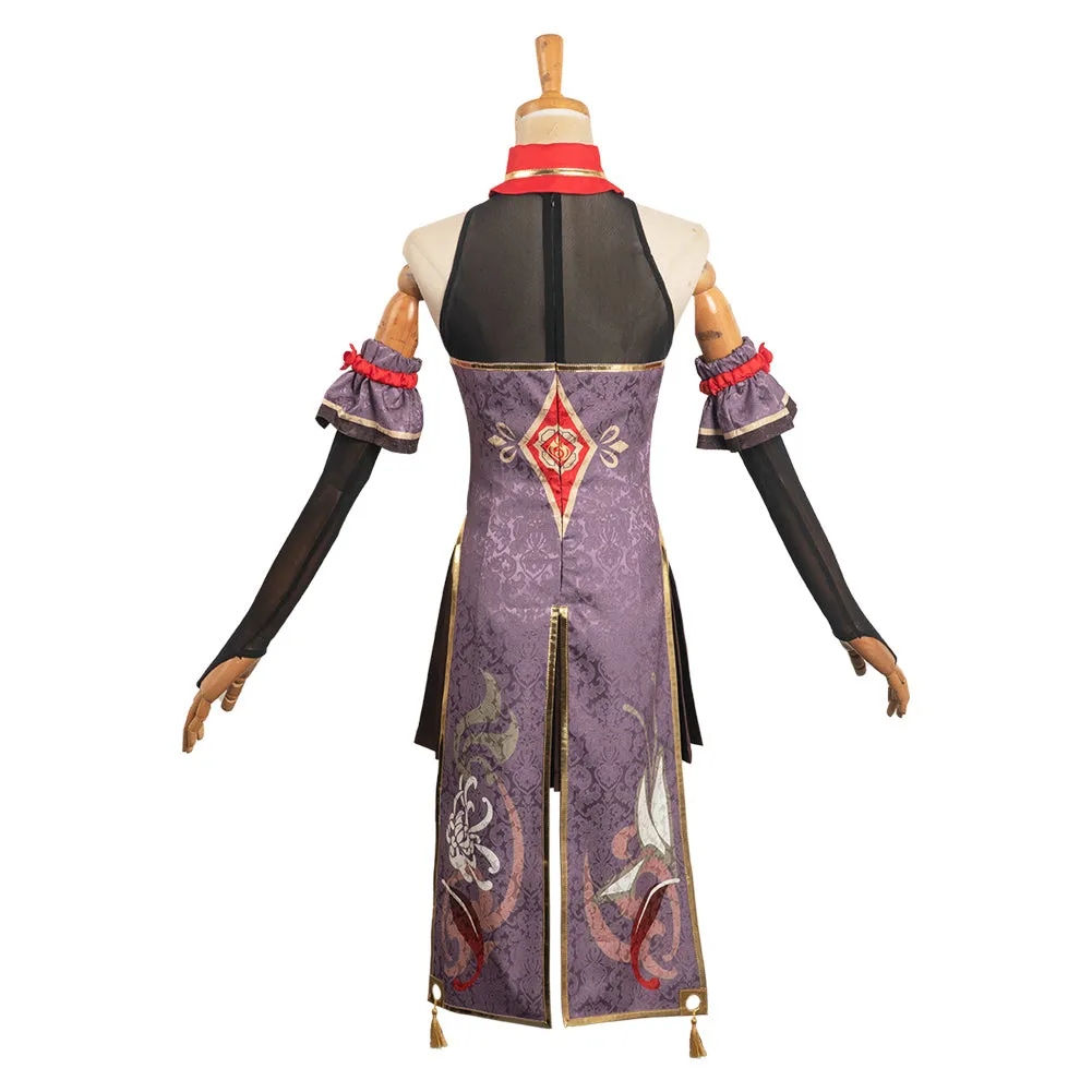 Genshin Impact HUTAO Original Design Cheongsam Women Suit Party Carnival Halloween Cosplay Costume