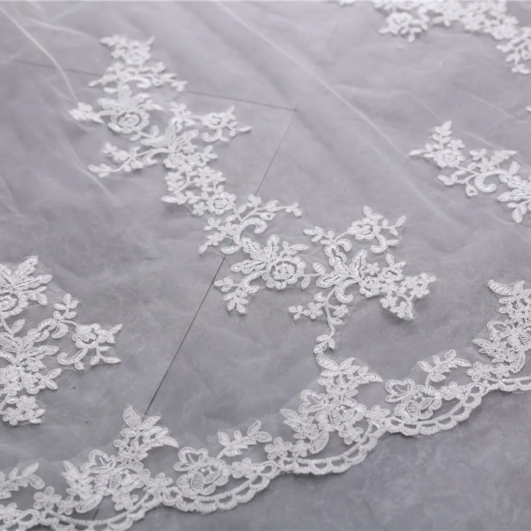 GownLink Beautiful 3.5 m Long Cathedral Bridal Veil  GLVHL53