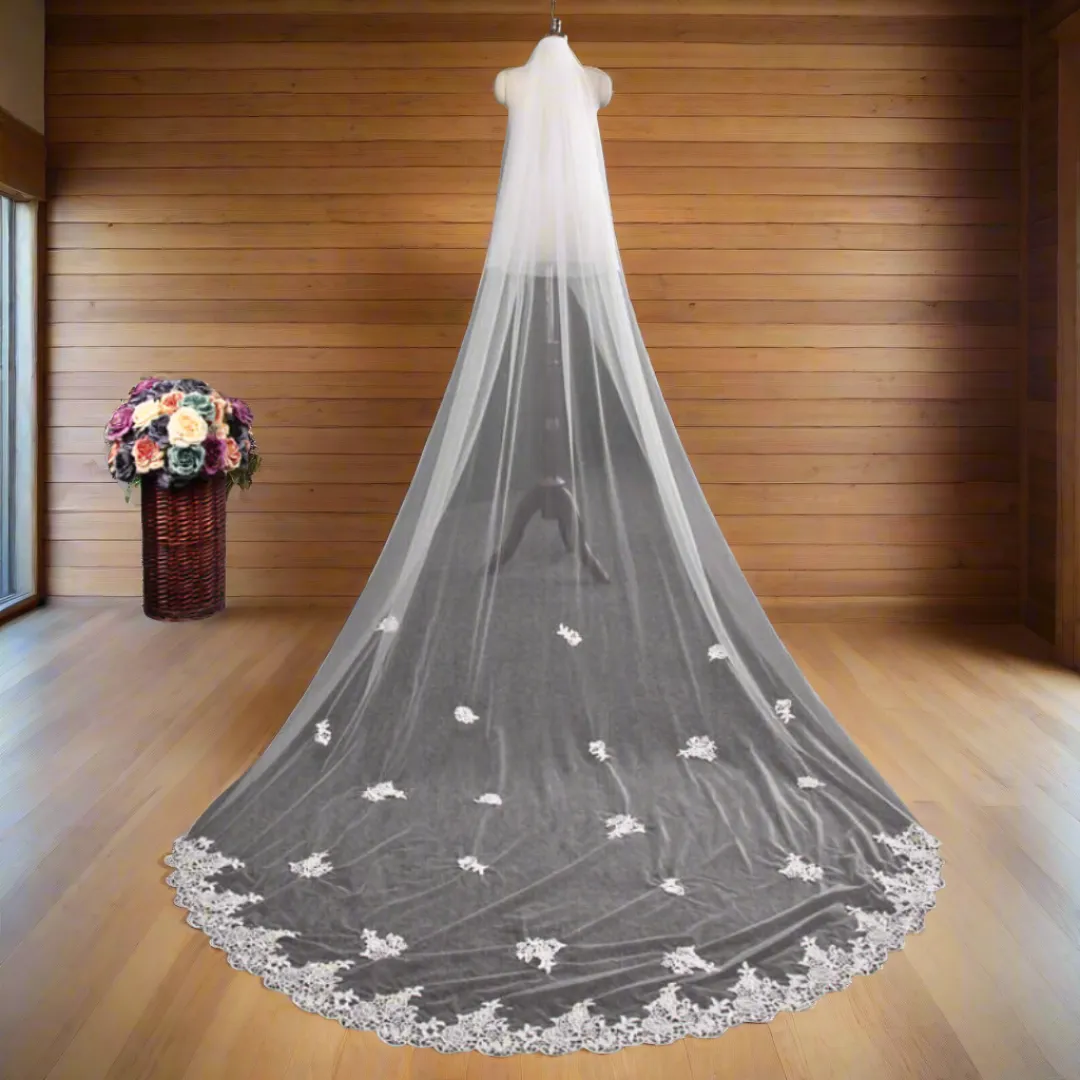 GownLink Bridal Veil With Comb for Weddings GLCP3-1