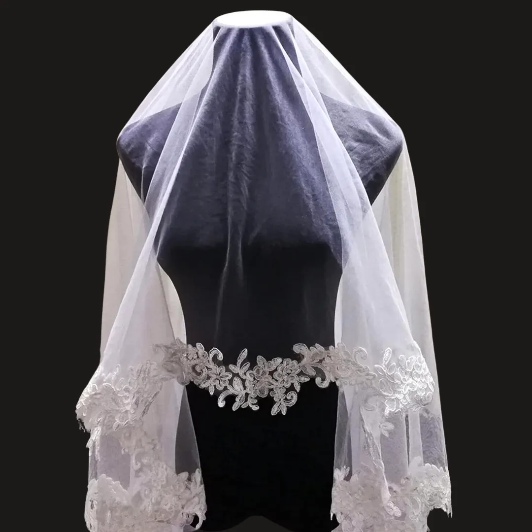 GownLink Cathedral Bridal Long Veil for Christian and Catholic Weddings GLV13