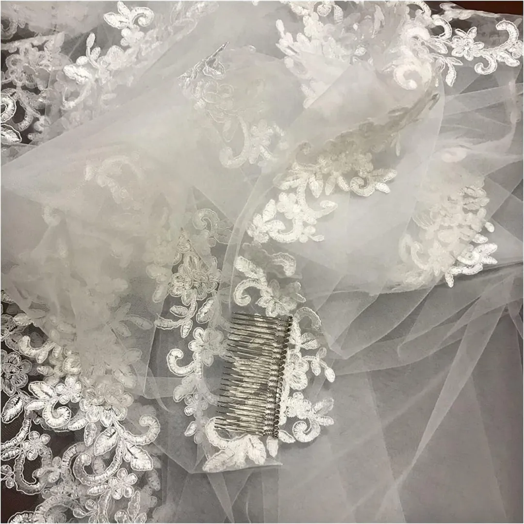 GownLink Cathedral Bridal Long Veil for Christian and Catholic Weddings GLV13
