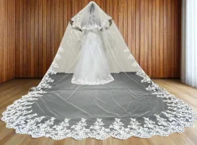 GownLink's  3.5 Meters Long Bridal Veil Cathedral Christian & Catholic Wedding GLHS14
