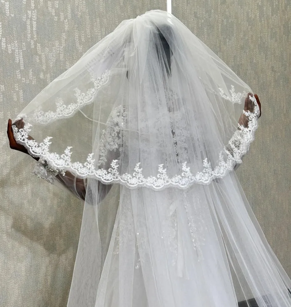 GownLink's  3.5 Meters Long Bridal Veil Cathedral Christian & Catholic Wedding GLHS14