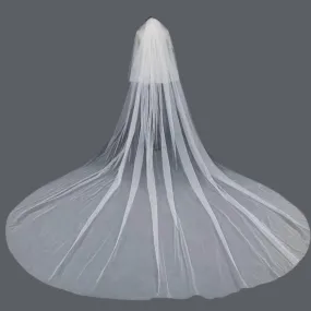 GownLink's Admirable Cathedral Long Bridal Veil for Christian & Catholic Weddings GLVHMN1