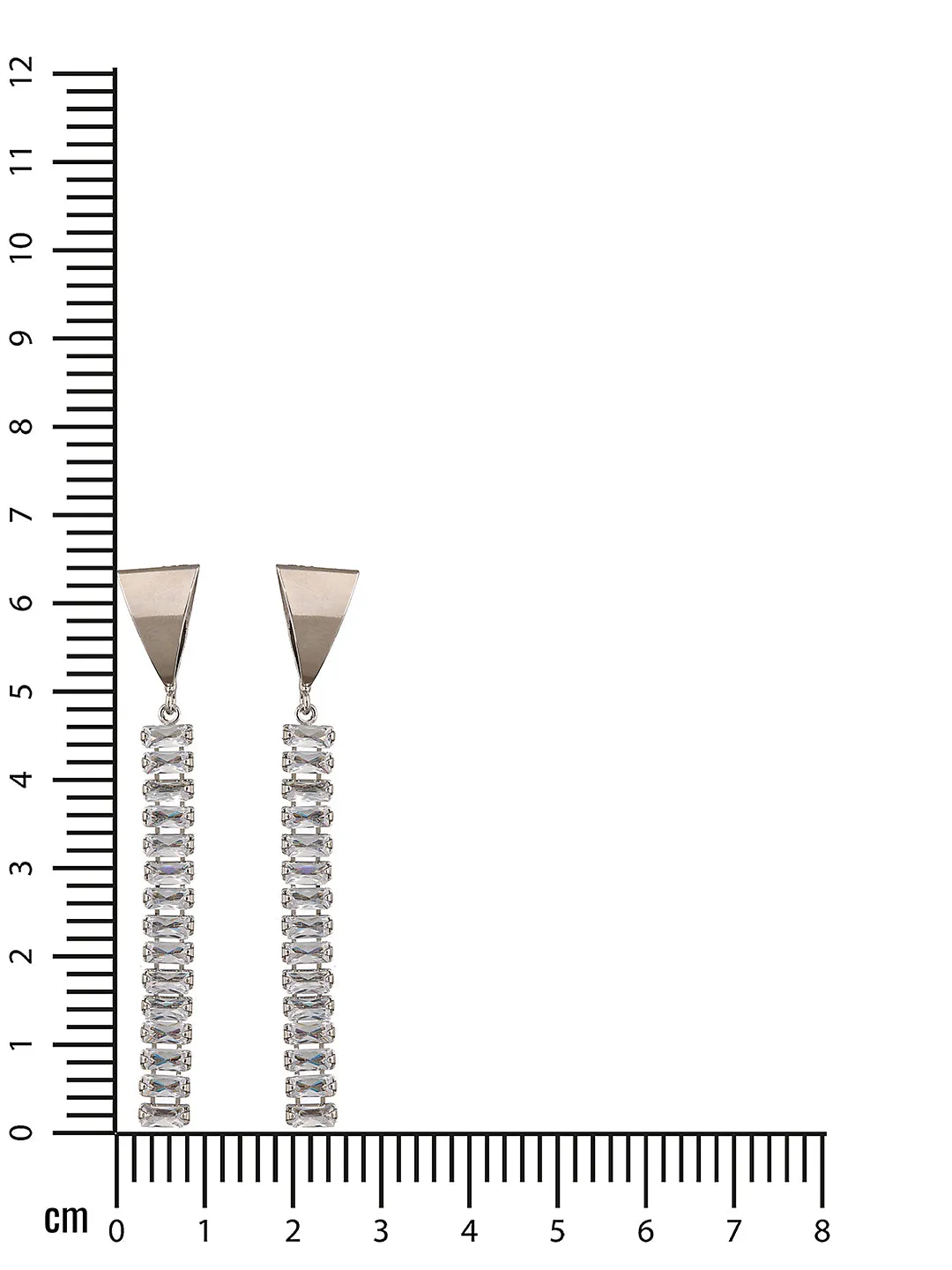 Jazz And Sizzle Silver Plated Contemporary Drop Earrings