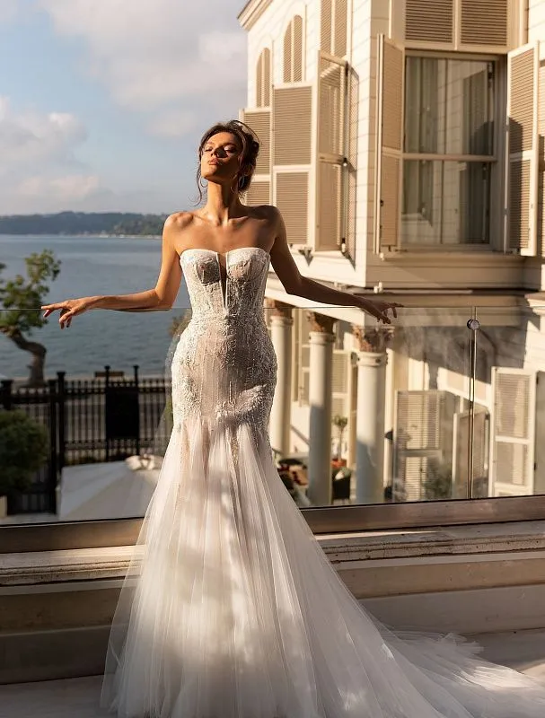 Luscious White Wedding Dress