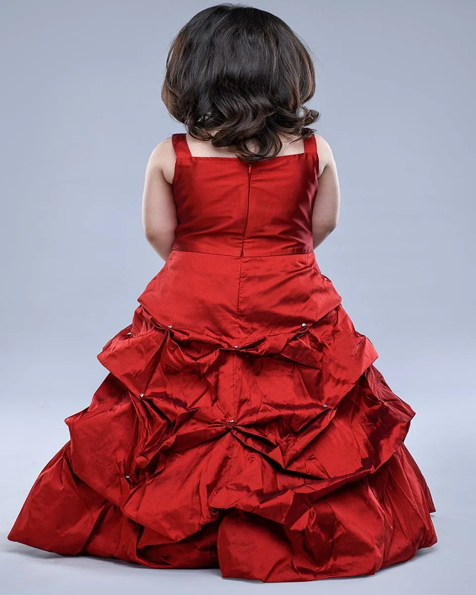 Maroon Gown Dress