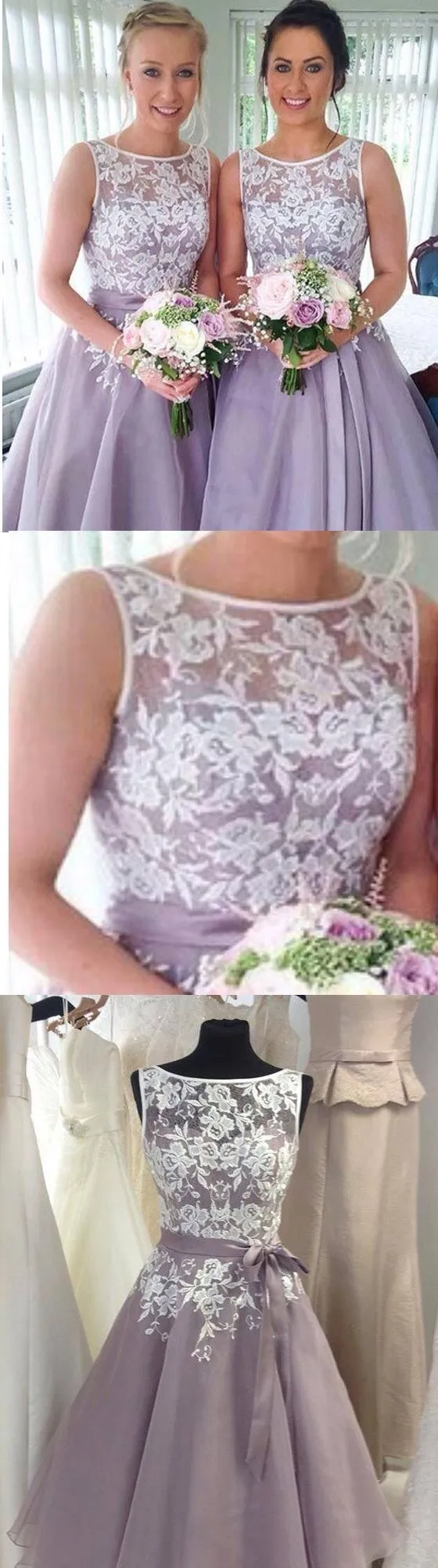 Most Popular Junior Pretty Organza Bateau Off Shoulder Lace Short Bridesmaid Dresses, WGY0329