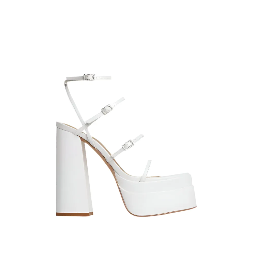 Multi Strap Chunky High Heeled Platforms