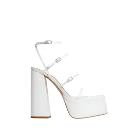Multi Strap Chunky High Heeled Platforms