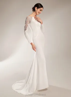 Neck Train Wedding Dresses Dress With Hanna Wedding Scoop Lace Court Trumpet/Mermaid