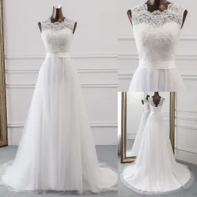 New Applique wedding dress formal robe mariage Vestidos de Novia bridal dress vestido de festa Beach wedding dresses