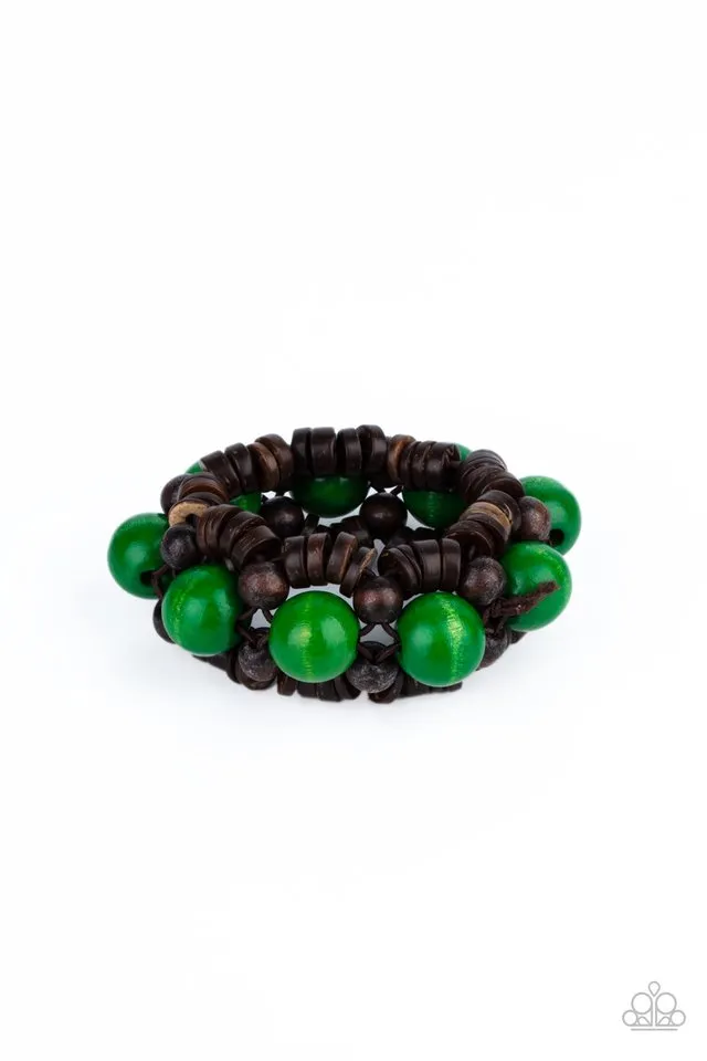 Paparazzi Bracelet ~ Tropical Temptations - Green