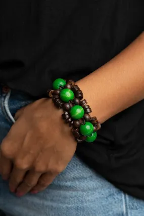 Paparazzi Bracelet ~ Tropical Temptations - Green