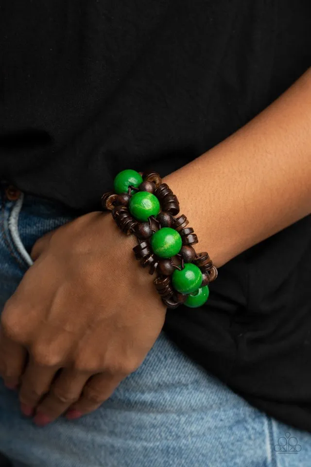 Paparazzi Bracelet ~ Tropical Temptations - Green