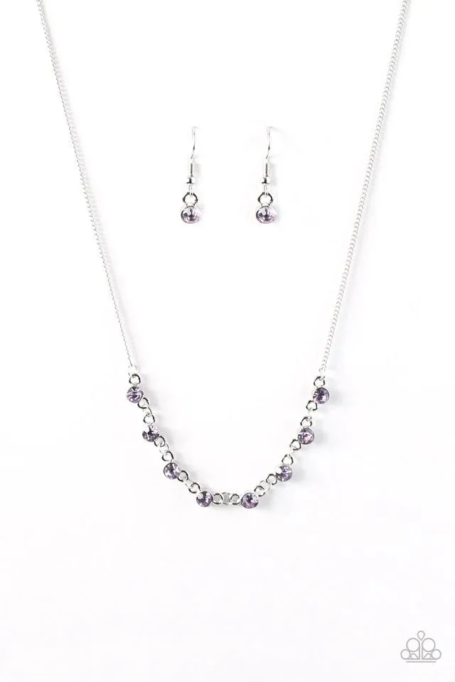 Paparazzi Necklace ~ Stay Sparkly - Purple