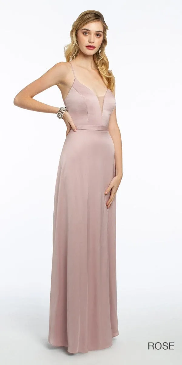 Plunge Crepe X-Back Dress - Petite