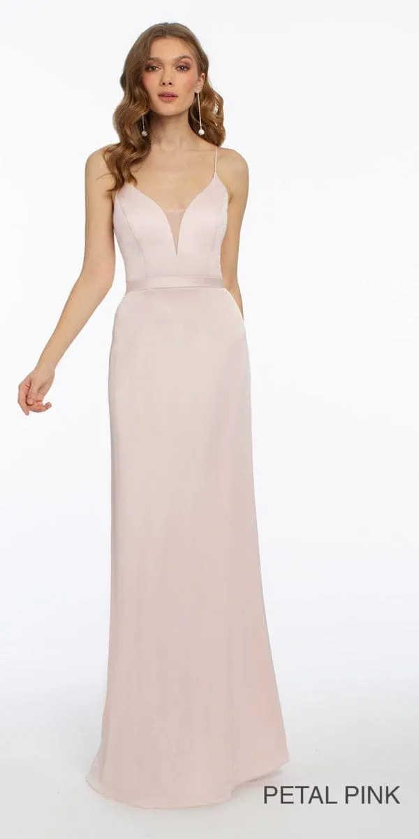 Plunge Crepe X-Back Dress - Petite