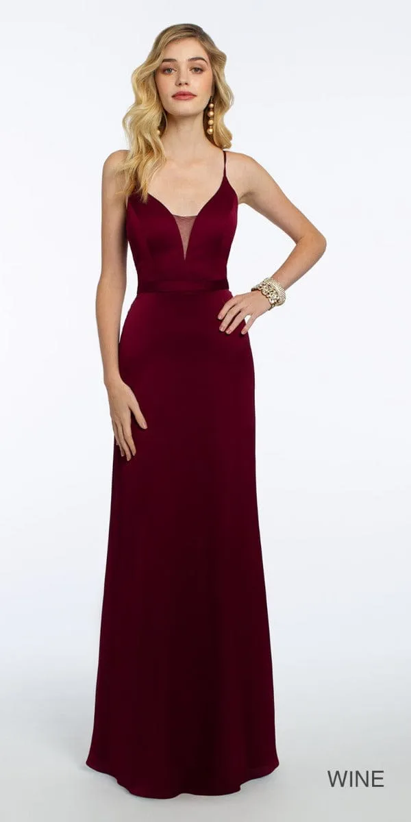 Plunge Crepe X-Back Dress - Petite