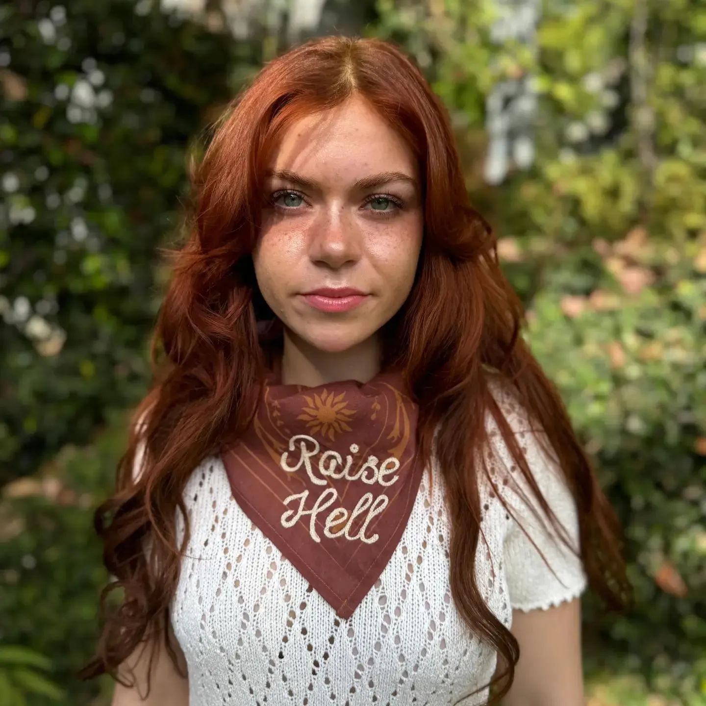 Raise Hell Bandana (Organic Cotton, Wild Rag, Western Style)