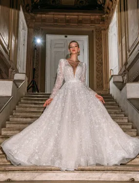 Resplendent White Wedding Dress