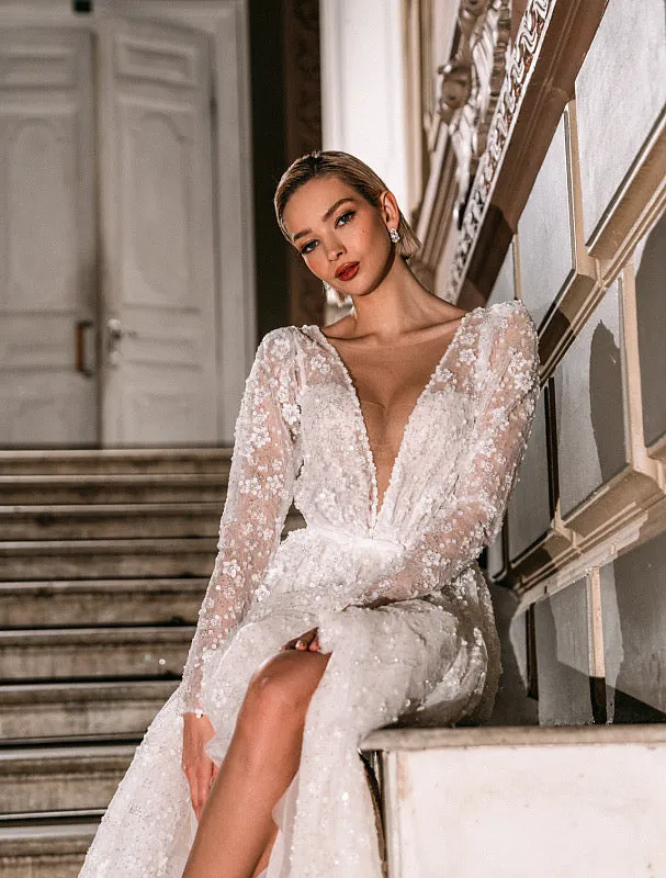 Resplendent White Wedding Dress