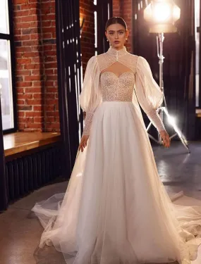 Riveting White Wedding Dress