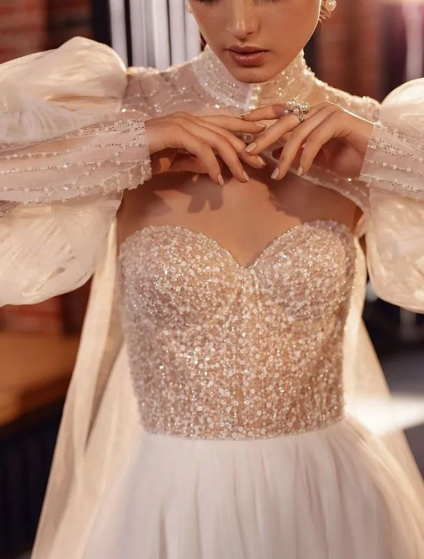 Riveting White Wedding Dress