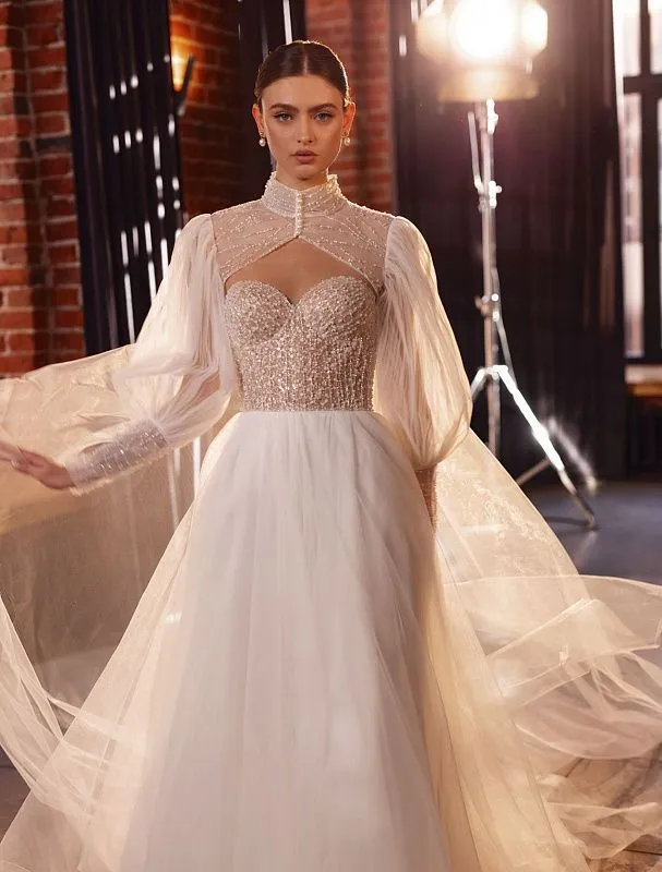 Riveting White Wedding Dress