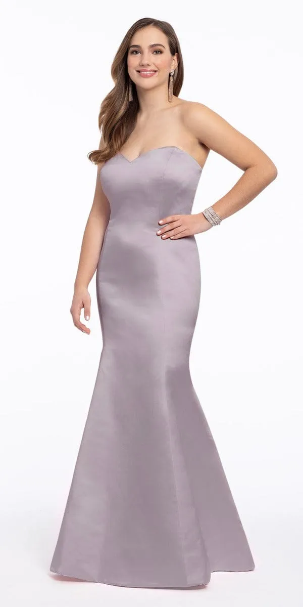 Satin Strapless Mermaid Dress - Petite
