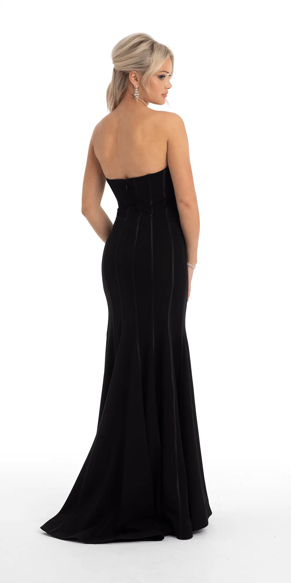 Strapless Crepe Mermaid Dress